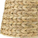 Ryleigh 1 Light 12 inch Matte Black Articulating Wall Sconce Wall Light in Woven Sweet Grass, Adjustable